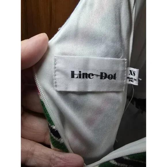 Line & Dot ‘70s Striped Mini Dress EUC Sz XS - Picture 6 of 6